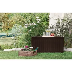 Keter Marvel Plus Outdoor Garden Storage Box 270L - Brown 13 Keter Marvel Plus Outdoor Garden Storage Box 270L - Brown -Garden Haven Shop 12808515 7684900072042860
