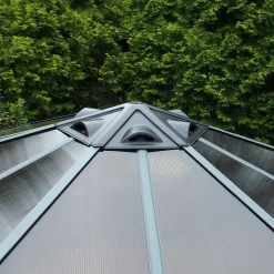 Palram - Canopia Monaco Hexagonal Garden Gazebo Grey 16 Palram - Canopia Monaco Hexagonal Garden Gazebo Grey -Garden Haven Shop 12810973 1374924173003792