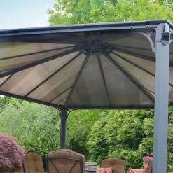 Palram - Canopia Monaco Hexagonal Garden Gazebo Grey 14 Palram - Canopia Monaco Hexagonal Garden Gazebo Grey -Garden Haven Shop 12810973 6544924172961429