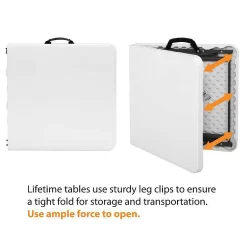 Lifetime Seasonal Party Trestle Folding Table - 1.22m / 4ft -Garden Haven Shop 12813151 1924913634483522