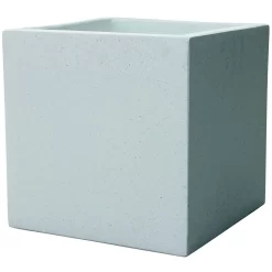 Plaza Cube Planter In White - 44cm