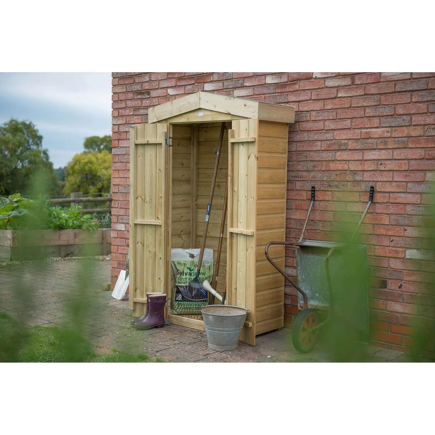 Forest Garden Wooden Tall Shiplap Apex Garden Store 2 Forest Garden Wooden Tall Shiplap Apex Garden Store - Image 2