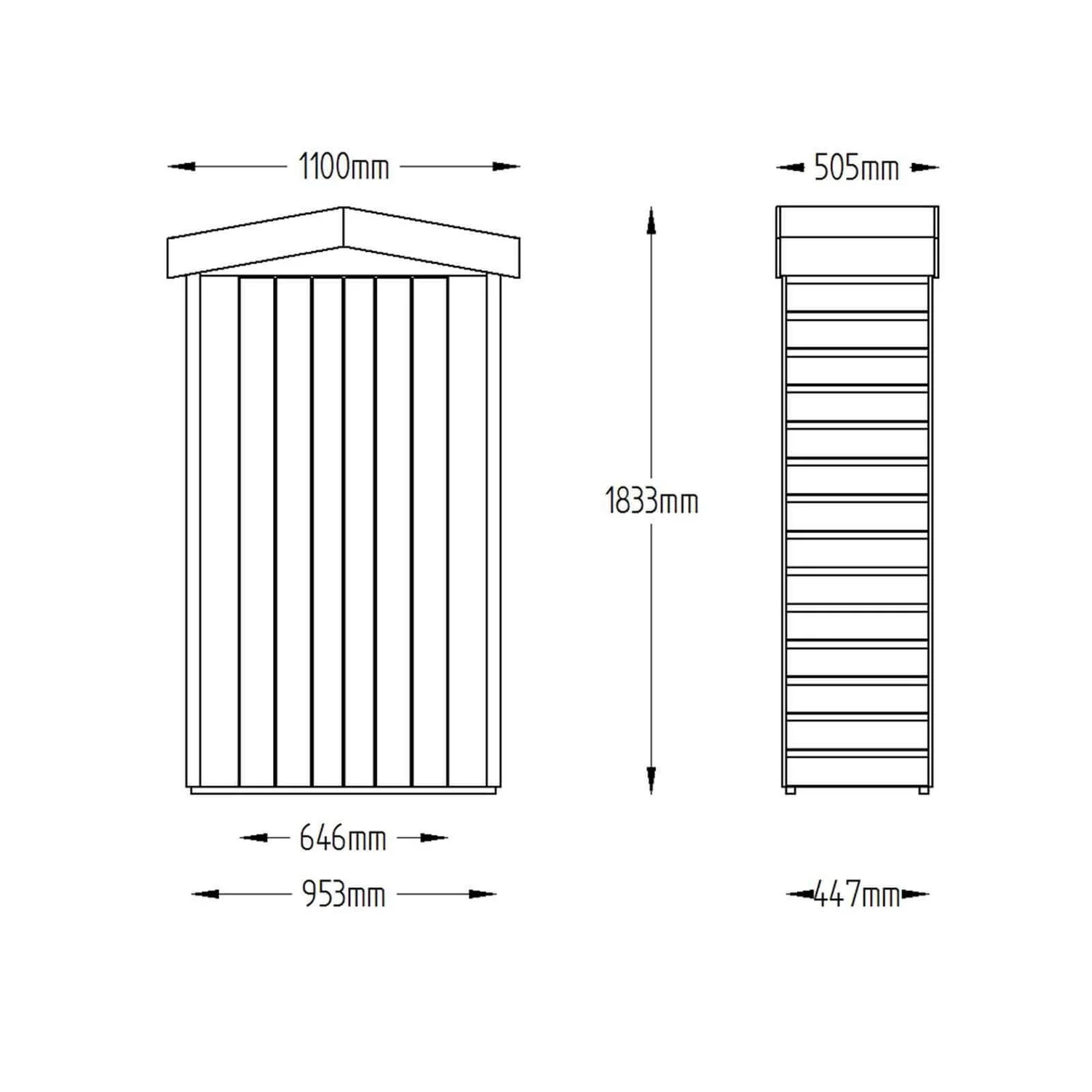 Forest Garden Wooden Tall Shiplap Apex Garden Store 6 Forest Garden Wooden Tall Shiplap Apex Garden Store - Image 6