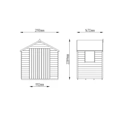 7x5ft Forest Wooden Overlap Pressure Treated Apex Shed -incl. Installation 17 7x5ft Forest Wooden Overlap Pressure Treated Apex Shed -incl. Installation -Garden Haven Shop 12814918 6994845696754428