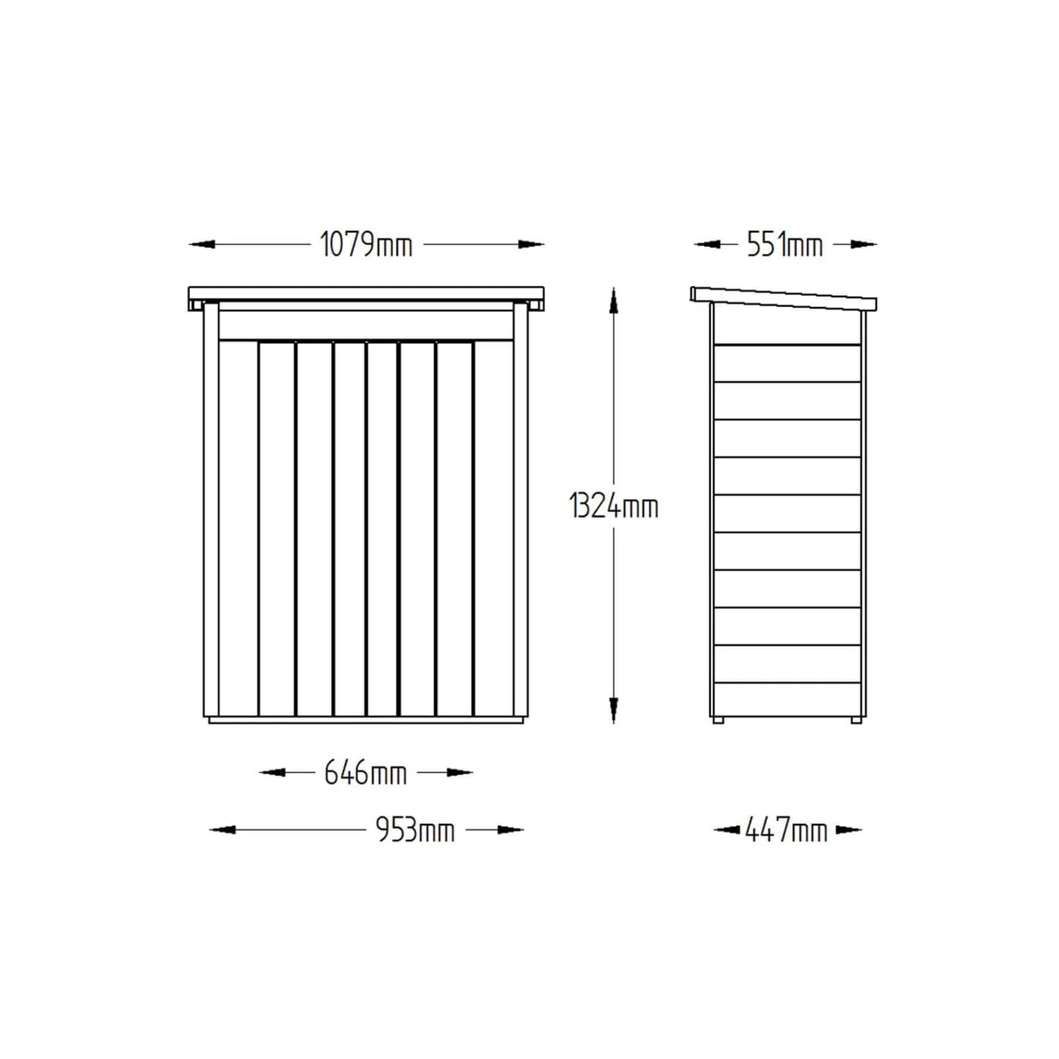 Forest (Installation Included) Wooden Pentagonal Garden Store 7 Forest (Installation Included) Wooden Pentagonal Garden Store - Image 7