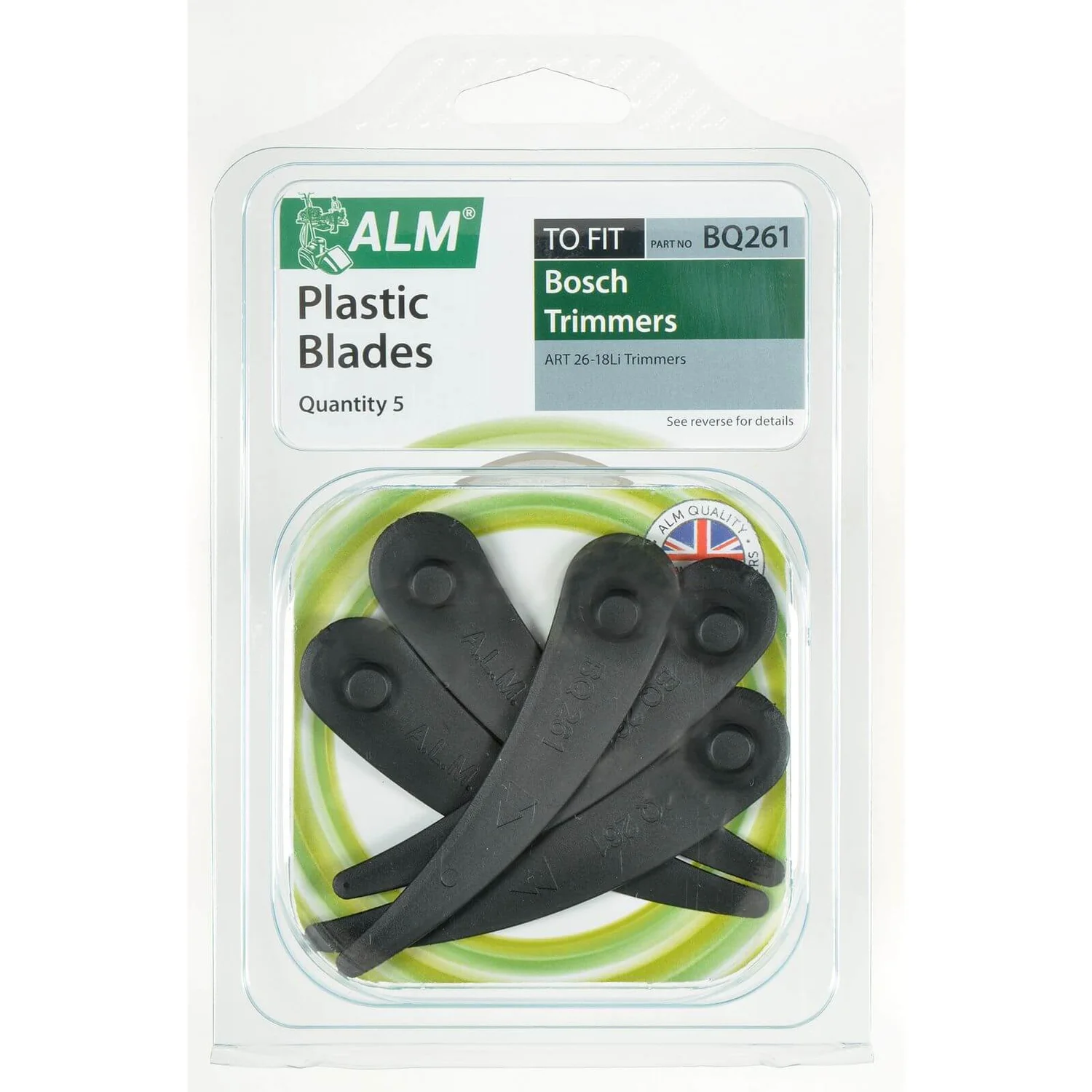 ALM Plastic BQ261 Lawnmower Blades For Bosch Models 1 ALM Plastic BQ261 Lawnmower Blades For Bosch Models