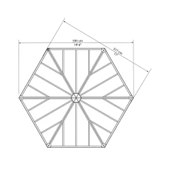 Palram - Canopia Garda Garden Conservatory Grey Bronze -Garden Haven Shop 12821929 9234833172727193
