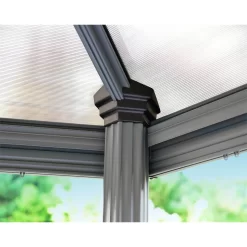 Palram - Canopia Roma Hexagonal Garden Gazebo Grey 11 Palram - Canopia Roma Hexagonal Garden Gazebo Grey -Garden Haven Shop 12821930 1024833174980112