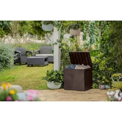 Keter City Outdoor Garden Storage Box 113L - Brown 13 Keter City Outdoor Garden Storage Box 113L - Brown -Garden Haven Shop 12822290 1104900073787729
