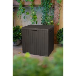 Keter City Outdoor Garden Storage Box 113L - Brown 11 Keter City Outdoor Garden Storage Box 113L - Brown -Garden Haven Shop 12822290 1124900073755494