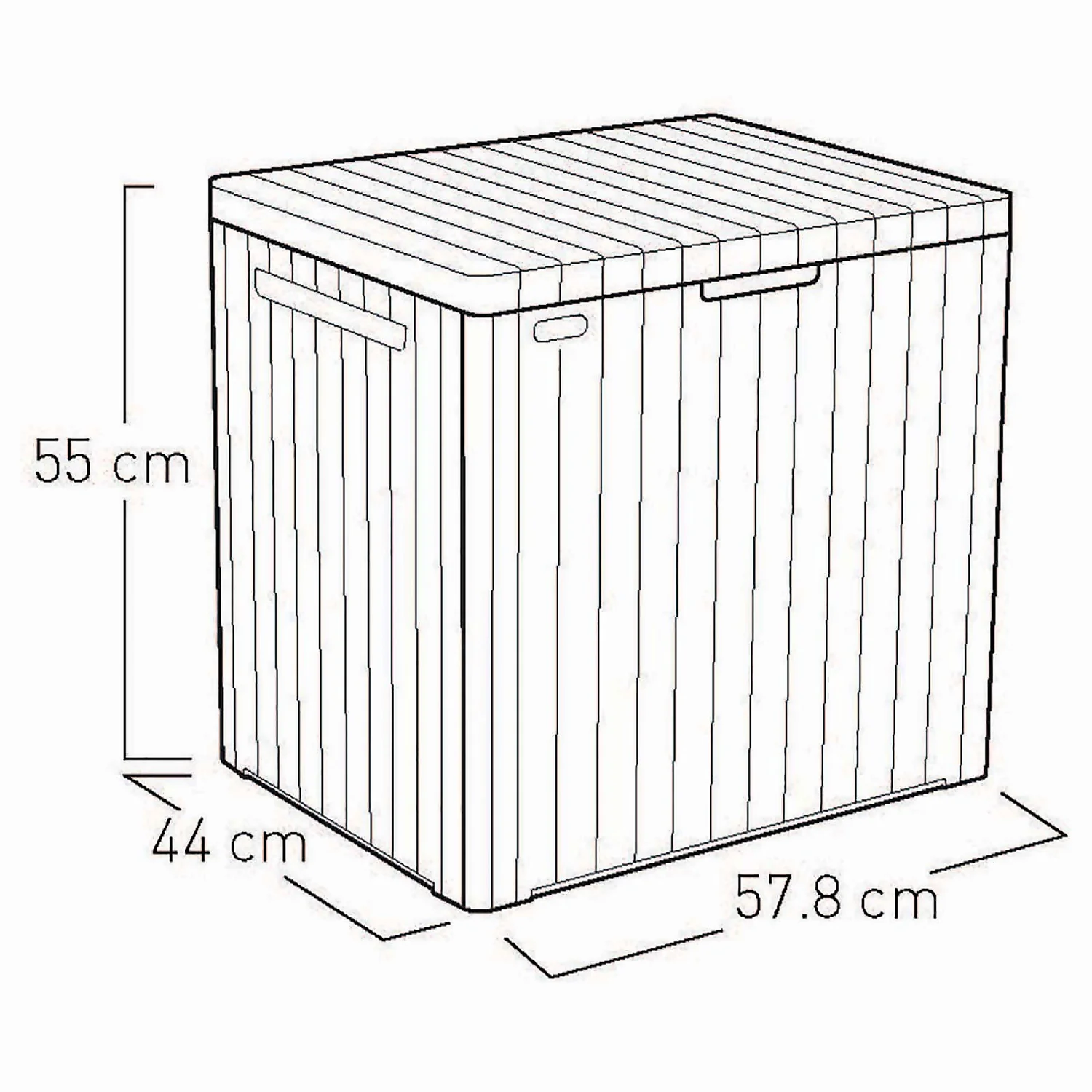 Keter City Outdoor Garden Storage Box 113L - Brown 9 Keter City Outdoor Garden Storage Box 113L - Brown - Image 9