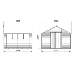 Forest 10 X 10ft Overlap Pressure Treated Double Door Apex Shed 18 Forest 10 X 10ft Overlap Pressure Treated Double Door Apex Shed -Garden Haven Shop 12823848 1554833219727413