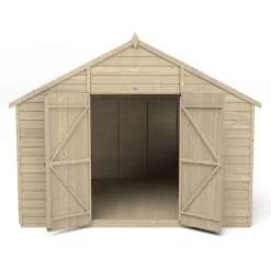 Forest 10 X 10ft Overlap Pressure Treated Double Door Apex Shed 12 Forest 10 X 10ft Overlap Pressure Treated Double Door Apex Shed -Garden Haven Shop 12823848 7394833219765456