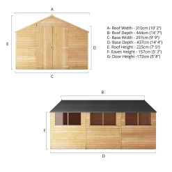 Mercia 15 X 10ft Overlap Apex Shed - Incl. Installation 18 Mercia 15 X 10ft Overlap Apex Shed - Incl. Installation -Garden Haven Shop 12825397 1035047801317831