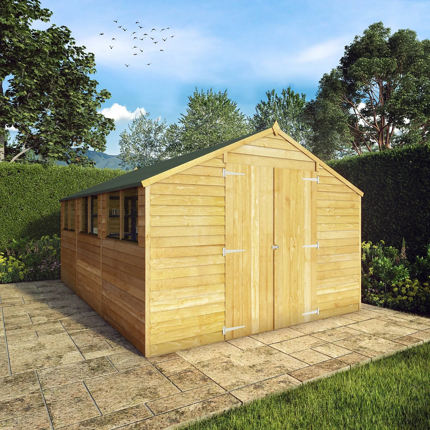 Mercia 15 X 10ft Overlap Apex Shed - Incl. Installation 3 Mercia 15 X 10ft Overlap Apex Shed - Incl. Installation - Image 3