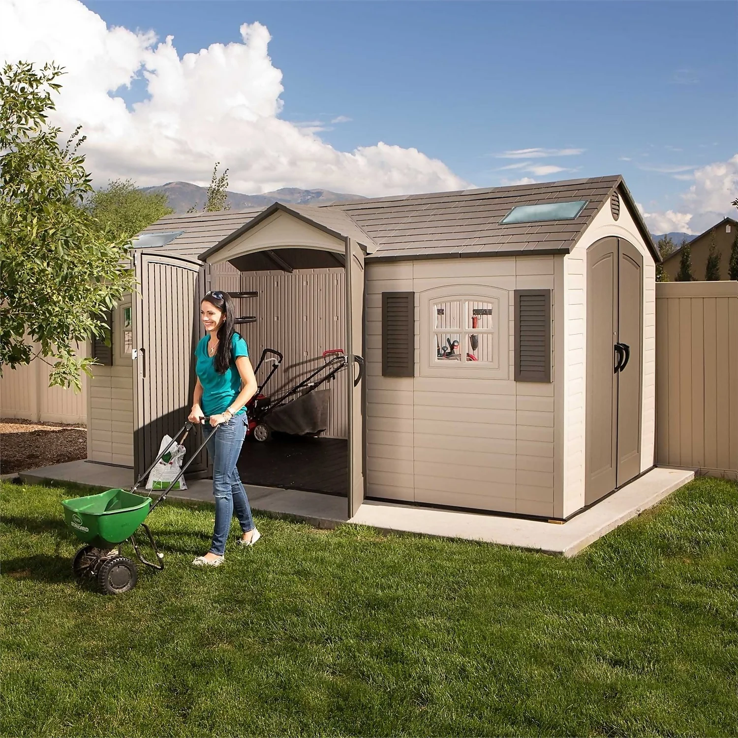 Lifetime 15 X 8ft Outdoor Storage Shed 3 Lifetime 15 X 8ft Outdoor Storage Shed - Image 3