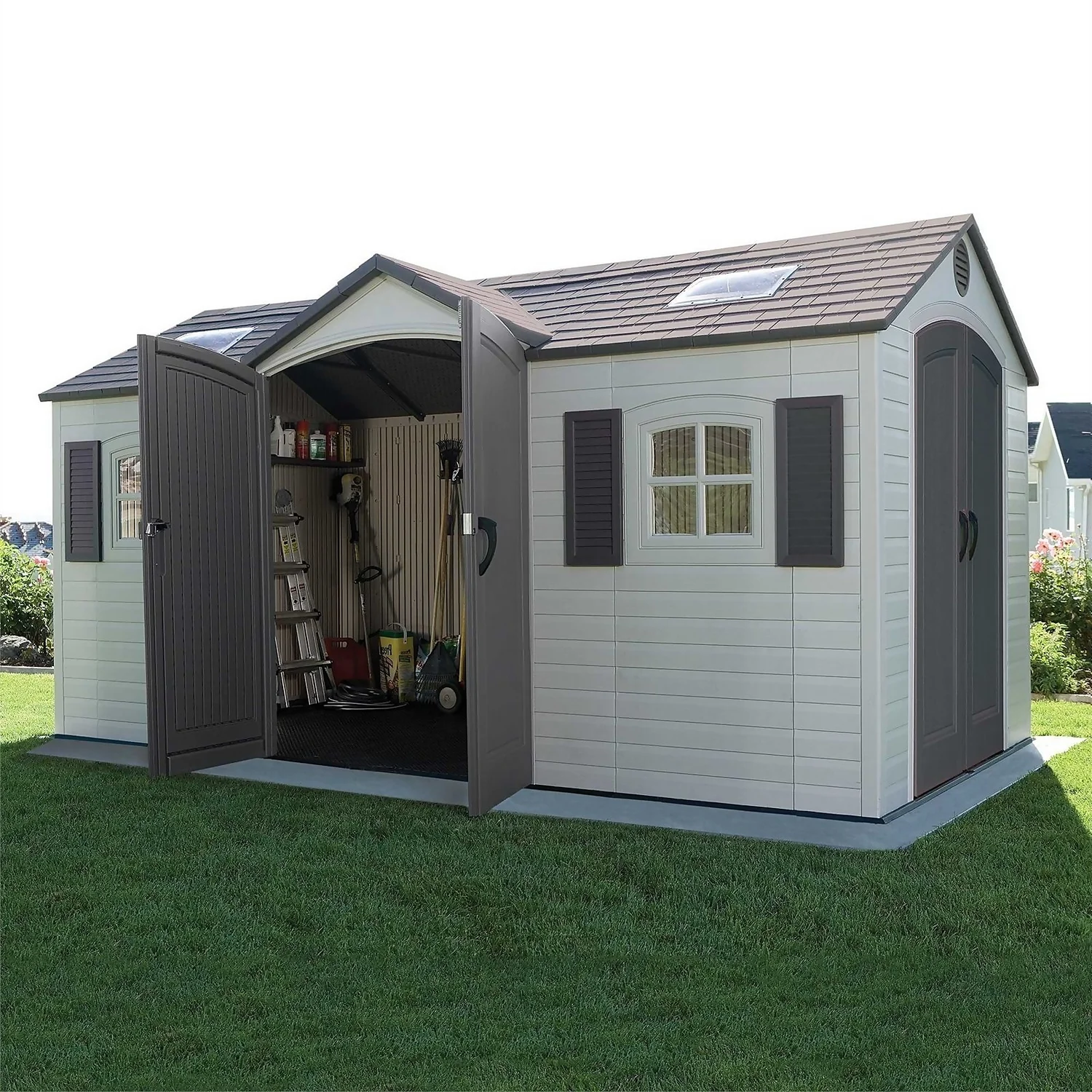 Lifetime 15 X 8ft Outdoor Storage Shed 2 Lifetime 15 X 8ft Outdoor Storage Shed - Image 2
