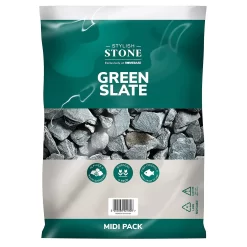 Stylish Stone Green Slate 20mm - Midi Pack - 9kg -Garden Haven Shop 12826525 1254902951258087