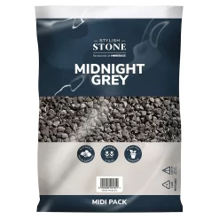 Stylish Stone Midnight Grey - Midi Pack - 9kg -Garden Haven Shop 12826536 6444902951245481