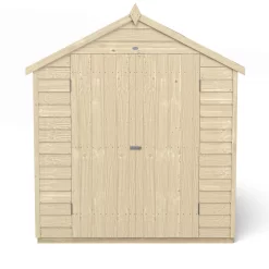 Forest 8 X 6ft Overlap Pressure Treated Apex Shed - Double Door 4 Windows 12 Forest 8 X 6ft Overlap Pressure Treated Apex Shed - Double Door 4 Windows -Garden Haven Shop 12833293 5254833197690745