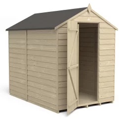 Forest 7 X 5ft Overlap Pressure Treated Apex Shed - No Window Incl. Installation -Garden Haven Shop 12833311 5414833205169832