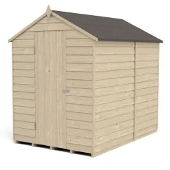 Forest 7 X 5ft Overlap Pressure Treated Apex Shed - No Window Incl. Installation