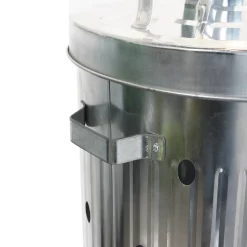 None Garden Galvanised Steel Incinerator / Fire Bin With Lid - 85L -Garden Haven Shop 12834094 6265030658477975