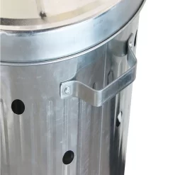 None Garden Galvanised Steel Incinerator / Fire Bin With Lid - 85L -Garden Haven Shop 12834094 7265030658432669