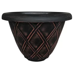Westminster Lattice Round Pot - 33cm -Garden Haven Shop 12834659 7894833167559987