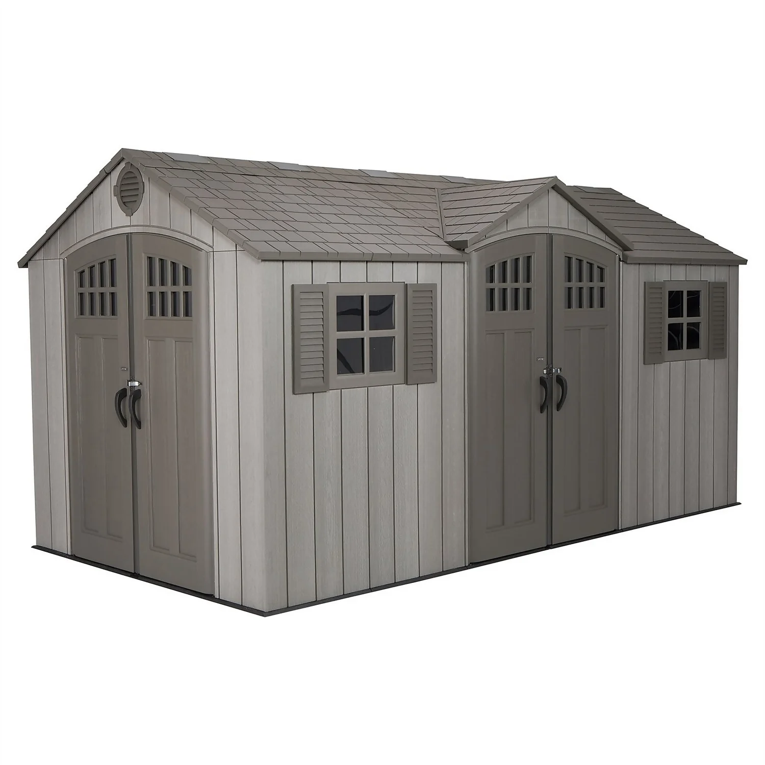 Lifetime 15x8 Ft Rough Cut Dual Entry Outdoor Storage Shed 1 Lifetime 15x8 Ft Rough Cut Dual Entry Outdoor Storage Shed