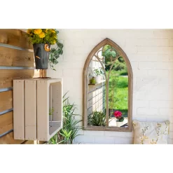Church Window Outdoor Garden Mirror - 105cm -Garden Haven Shop 12883608 1194875470403912
