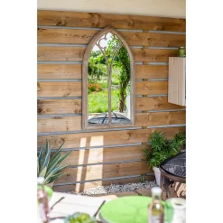 Church Window Outdoor Garden Mirror - 105cm -Garden Haven Shop 12883608 1564875470381190