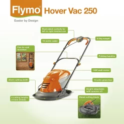 Flymo 1400W Electric Hover Lawn Mower - 25cm -Garden Haven Shop 12884889 1504843481996196