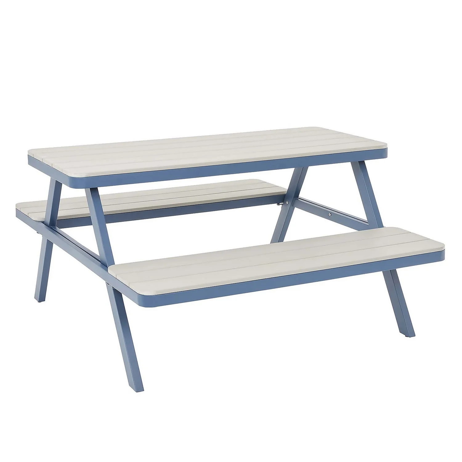 Picnic Bench - Navy & Grey 1 Picnic Bench - Navy & Grey