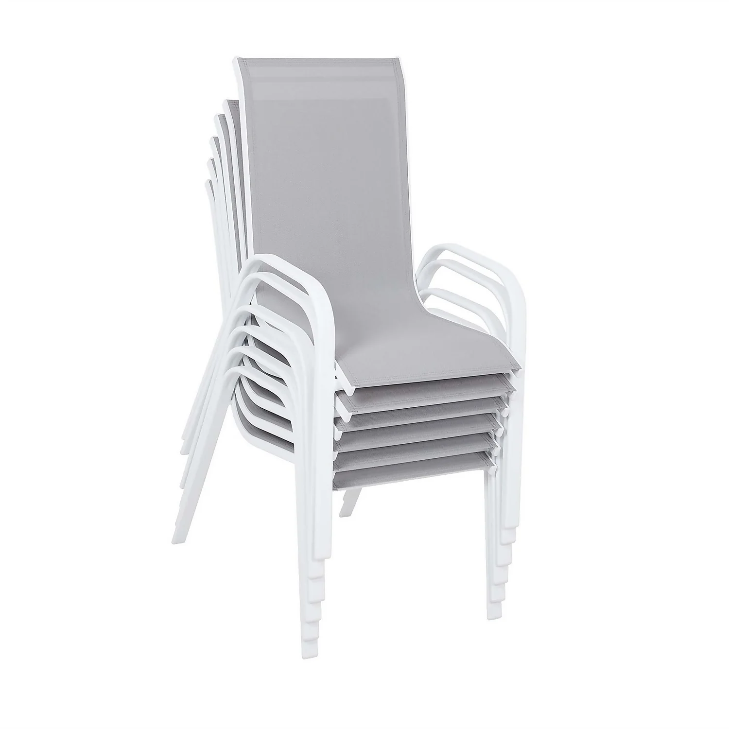 Malindi 6 Seater Garden Dining Set - Grey 3 Malindi 6 Seater Garden Dining Set - Grey - Image 3