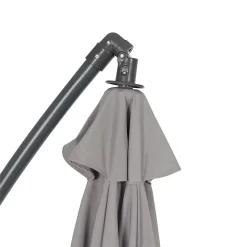 None 3m Overhanging Parasol - Light Grey -Garden Haven Shop 12888566 7124966185535470