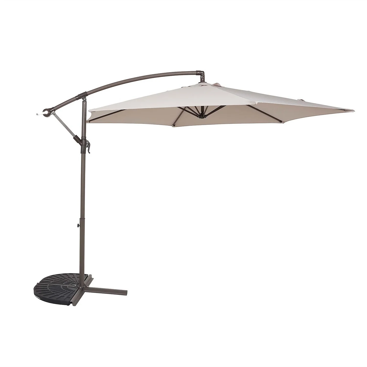 3m Overhanging Parasol - Natural 1 3m Overhanging Parasol - Natural