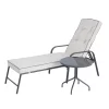 Rowly Sunlounger & Side Table