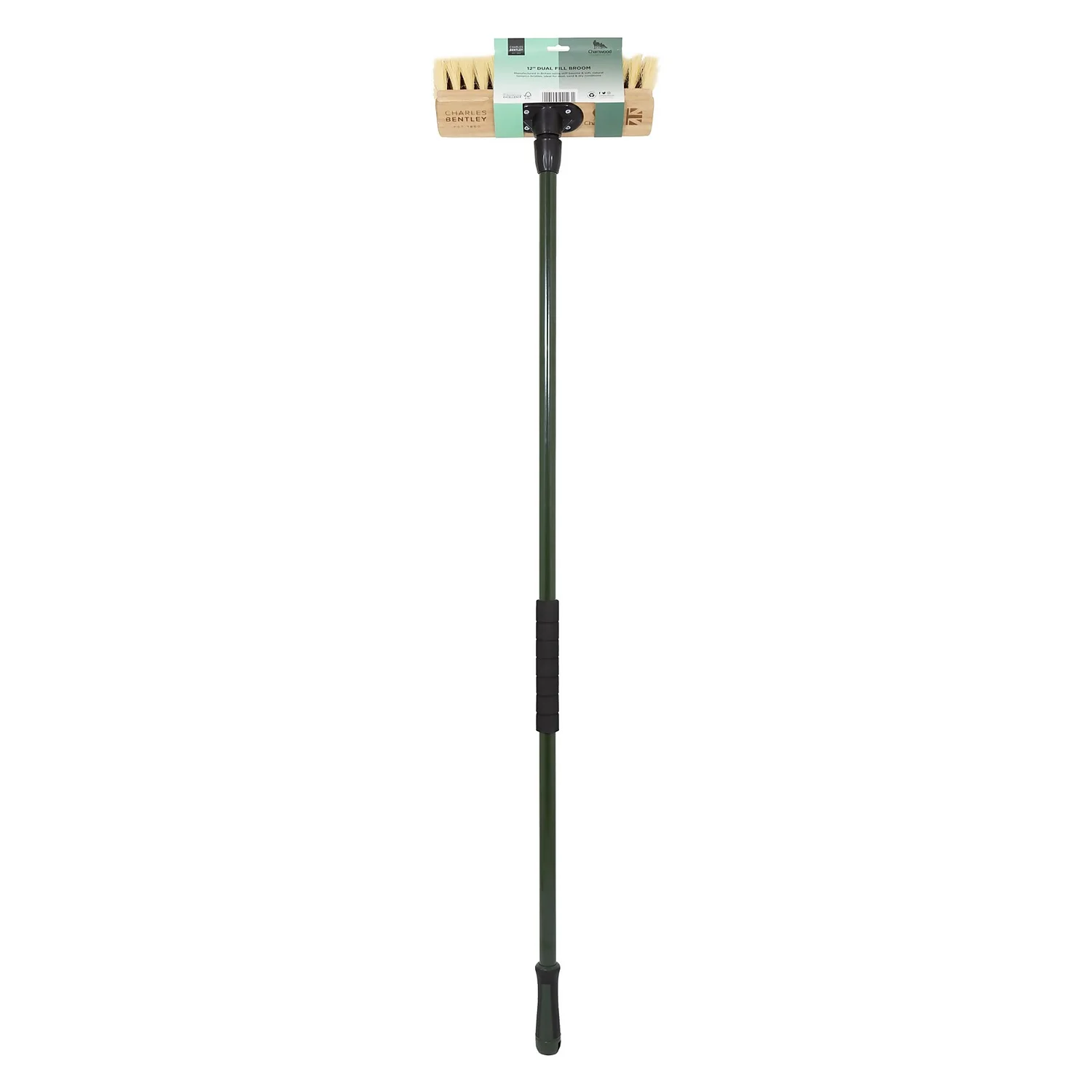 Charles Bentley Charnwood Dual Fill Wooden Broom - 300mm 1 Charles Bentley Charnwood Dual Fill Wooden Broom - 300mm