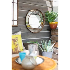 Valencia Outdoor Garden Mirror - 60cm 9 Valencia Outdoor Garden Mirror - 60cm -Garden Haven Shop 12891528 2084875440801787