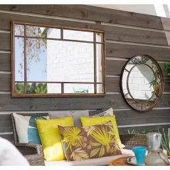 Milano Outdoor Garden Mirror - 100cm 9 Milano Outdoor Garden Mirror - 100cm -Garden Haven Shop 12891529 4224875437314518