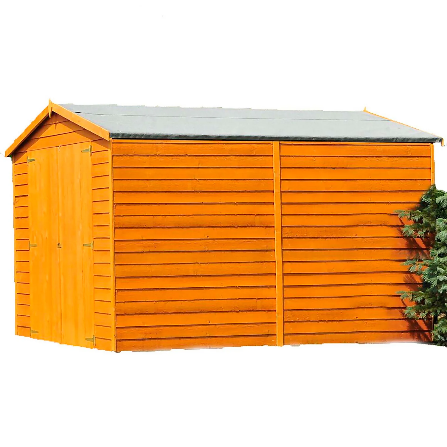 Shire 12 X 6ft Shed Overlap Double Door - No Windows 1 Shire 12 X 6ft Shed Overlap Double Door - No Windows