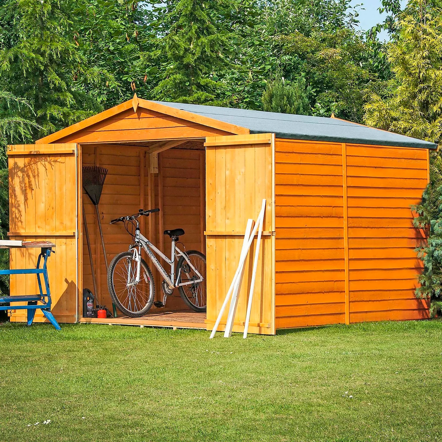 Shire 12 X 8ft Shed Overlap Double Door - No Windows 4 Shire 12 X 8ft Shed Overlap Double Door - No Windows - Image 4