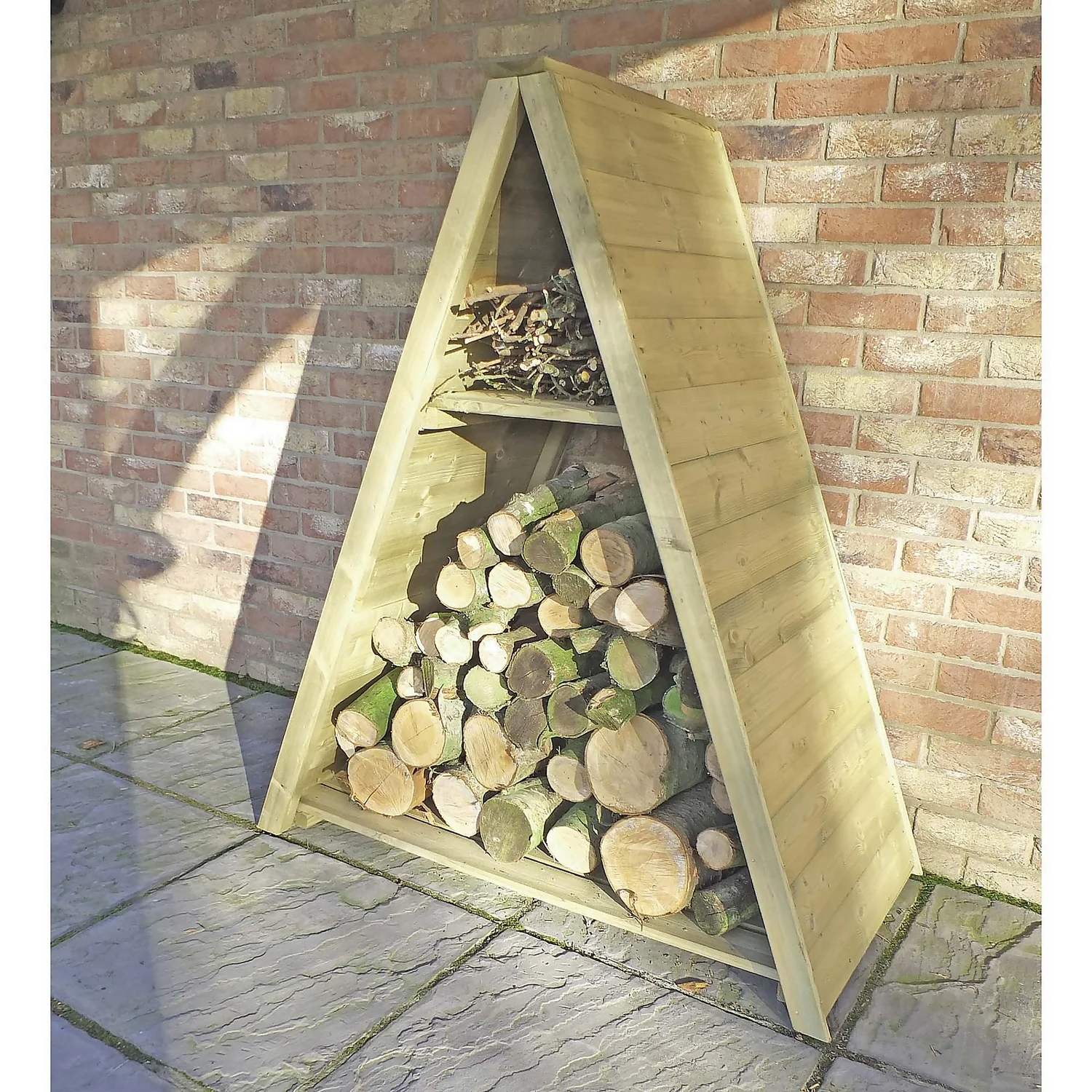 Shire Large Triangular Log Store Tongue And Groove 2 Shire Large Triangular Log Store Tongue And Groove - Image 2