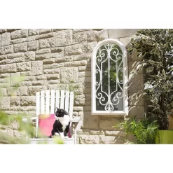 Scrolled Arch Garden Mirror -Garden Haven Shop 13097084 5914875470537880