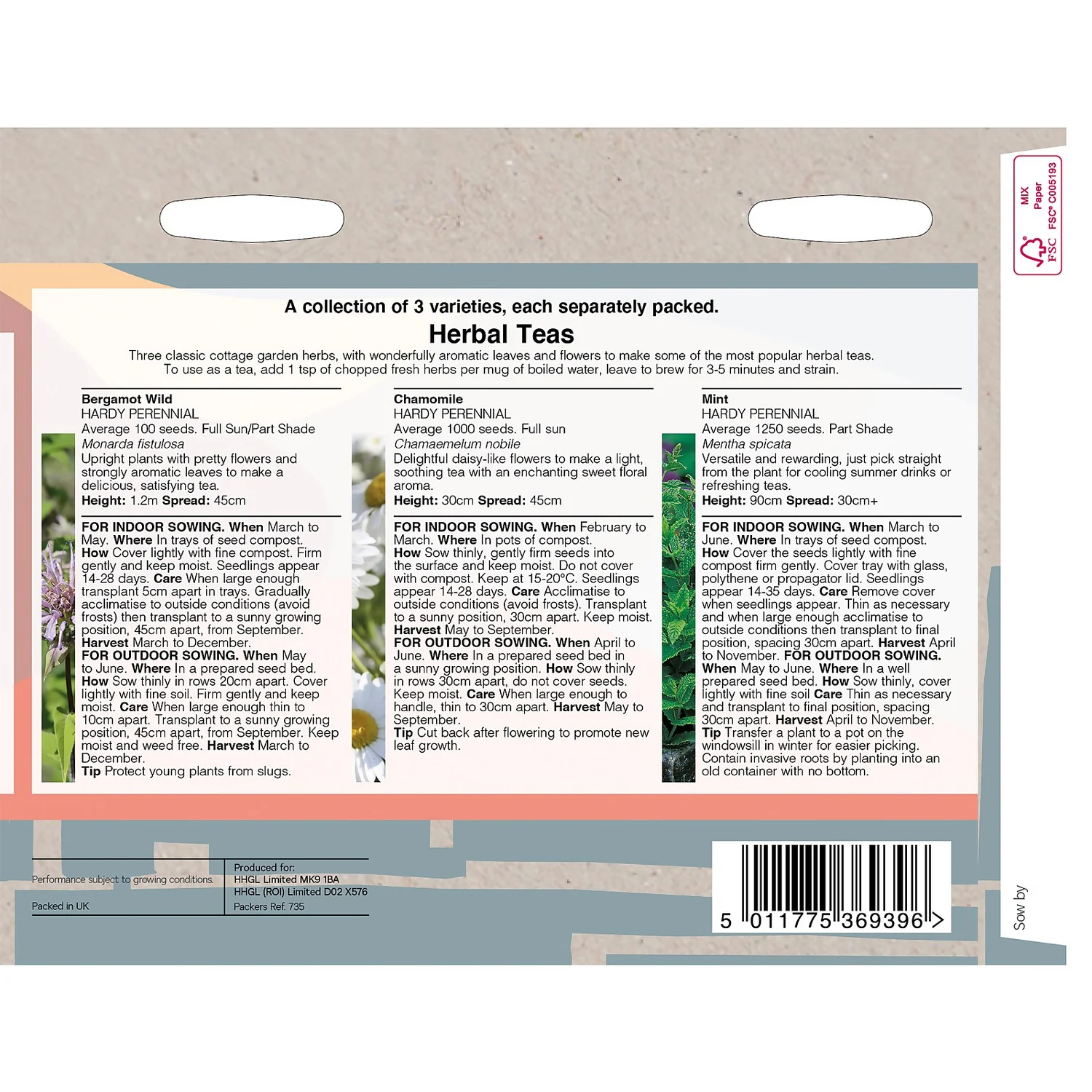 House Beautiful Herbal Teas Seeds 2 House Beautiful Herbal Teas Seeds - Image 2