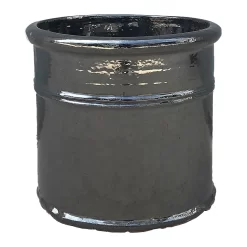 Malay Cylinder Mirror Plant Pot - 37cm