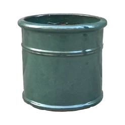 Malay Cylinder Green Plant Pot - 31cm
