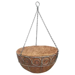 35 Cm Distress Finish Hanging Basket With Coco Liner 7 35 Cm Distress Finish Hanging Basket With Coco Liner -Garden Haven Shop 13193949 1054902150164586