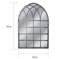 Metal Framed Gothic Outdoor Garden Mirror 5 Metal Framed Gothic Outdoor Garden Mirror -Garden Haven Shop 13205553 6614924142469423